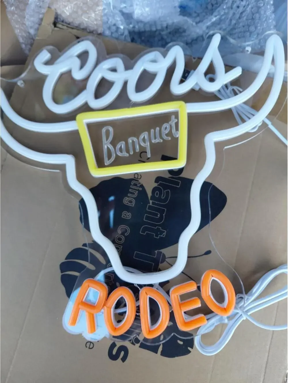 Coors RODEO Neon/LED Sign- for BAR/MANCAVE/BAR USB Cord